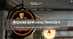 Desktop Screenshot of mickeycassidys.com