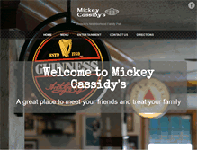Tablet Screenshot of mickeycassidys.com